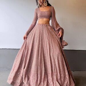 Elegant Embroidered Lehenga Set